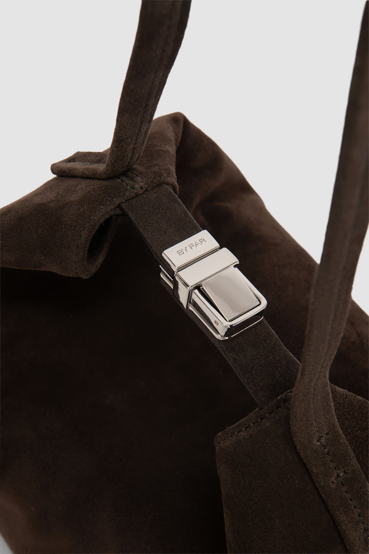 Bea Ristretto Suede Leather Hobo Bag