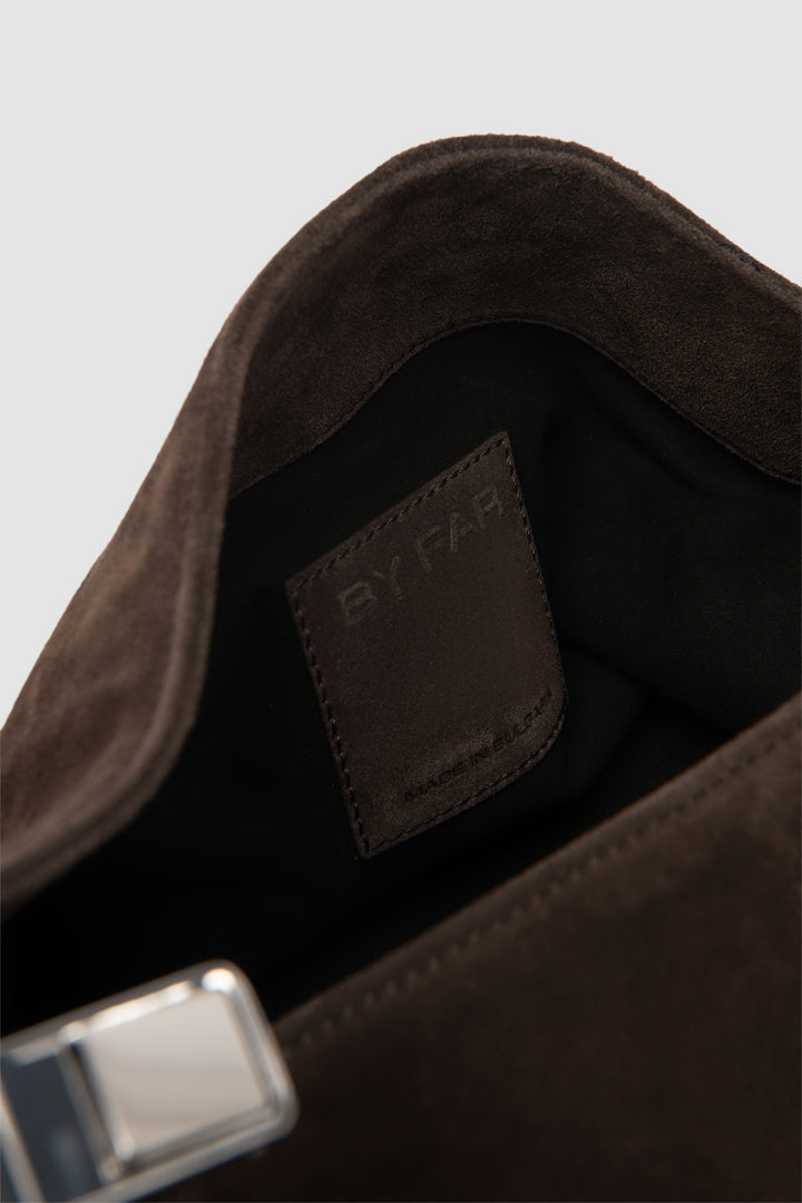Bea Ristretto Suede Leather Hobo Bag