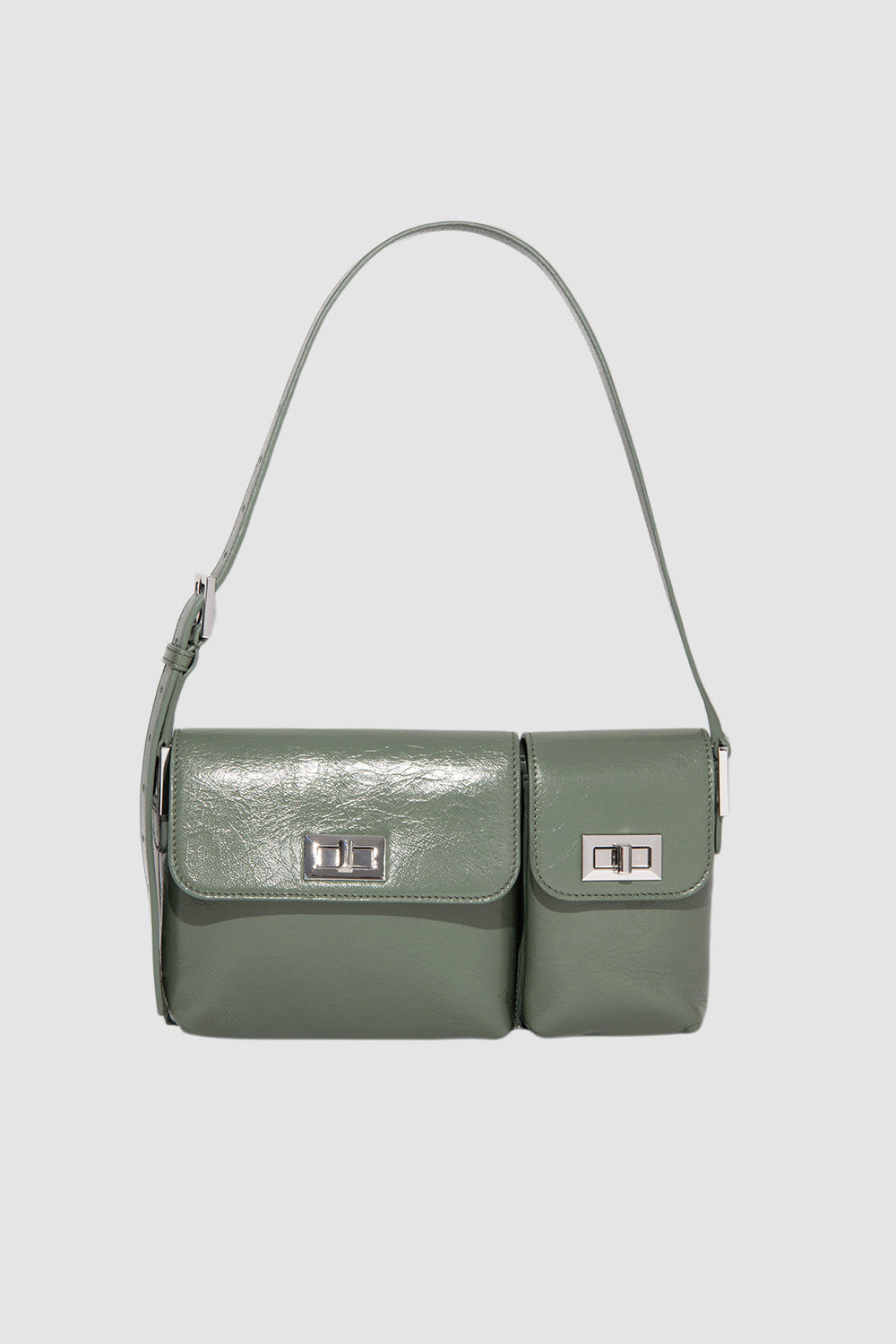 Billy Moss Creased Leather Shoulder Bag