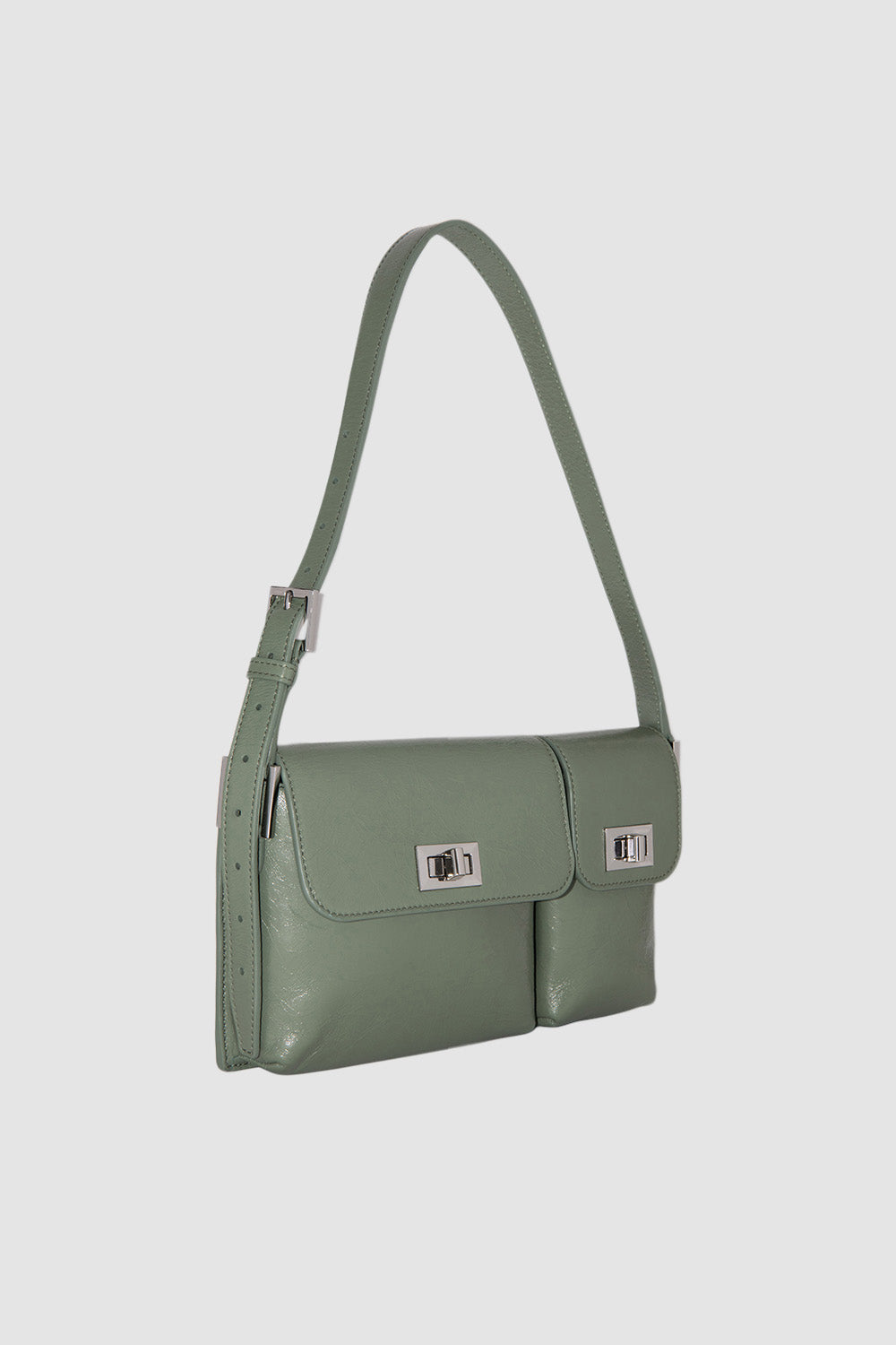 Billy Moss Creased Leather Shoulder Bag