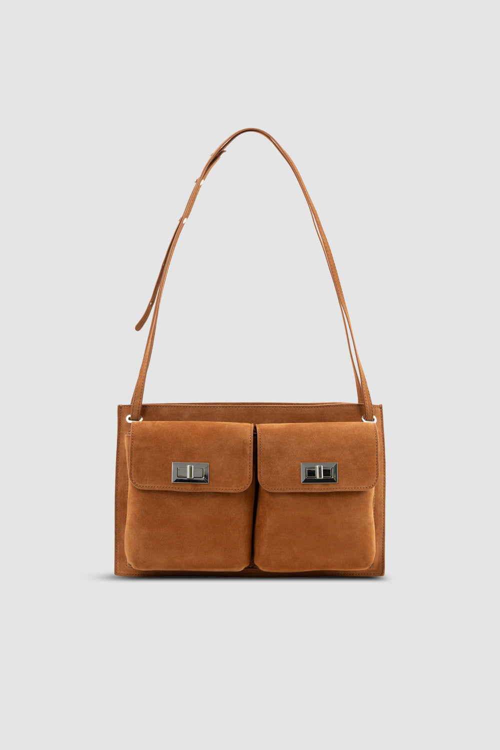 Billy Tote Summer Tan Suede Leather Shoulder Bag