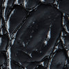 Katina Black Circular Croco Embossed Leather Belt