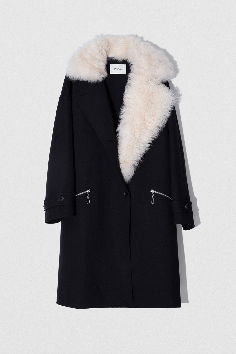 Constance Coat Black Gabardine