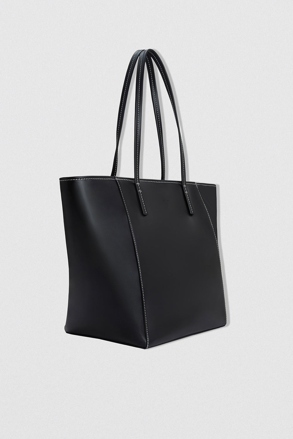 Club Tote Black Box Calf Leather