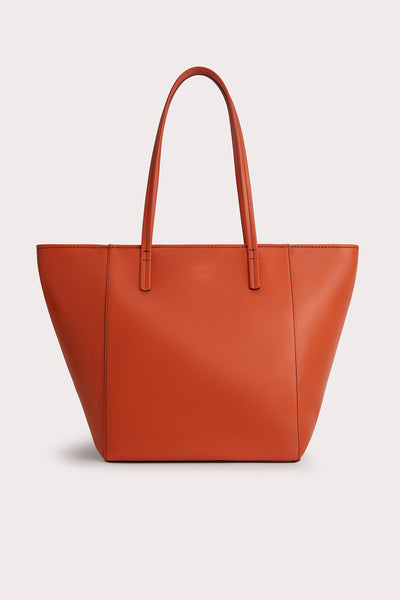 Club Tote Burnt Orange Box Calf Leather BY FAR