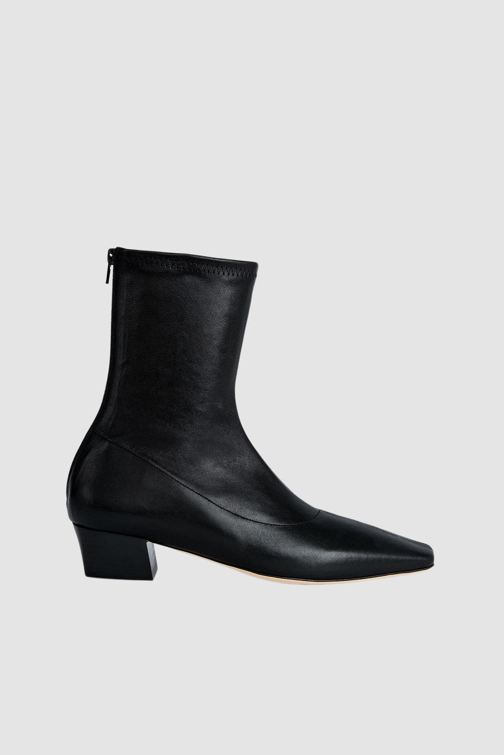 Colette 22 Black Stretch Nappa Leather Ankle Boot