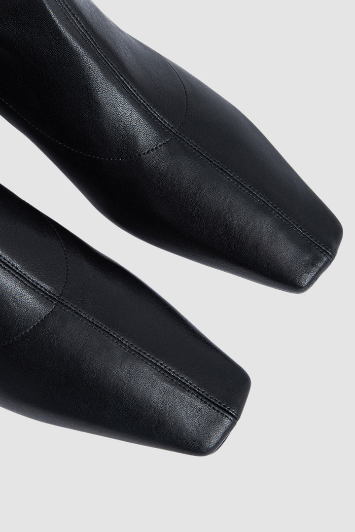 Colette 22 Black Stretch Nappa Leather Ankle Boot