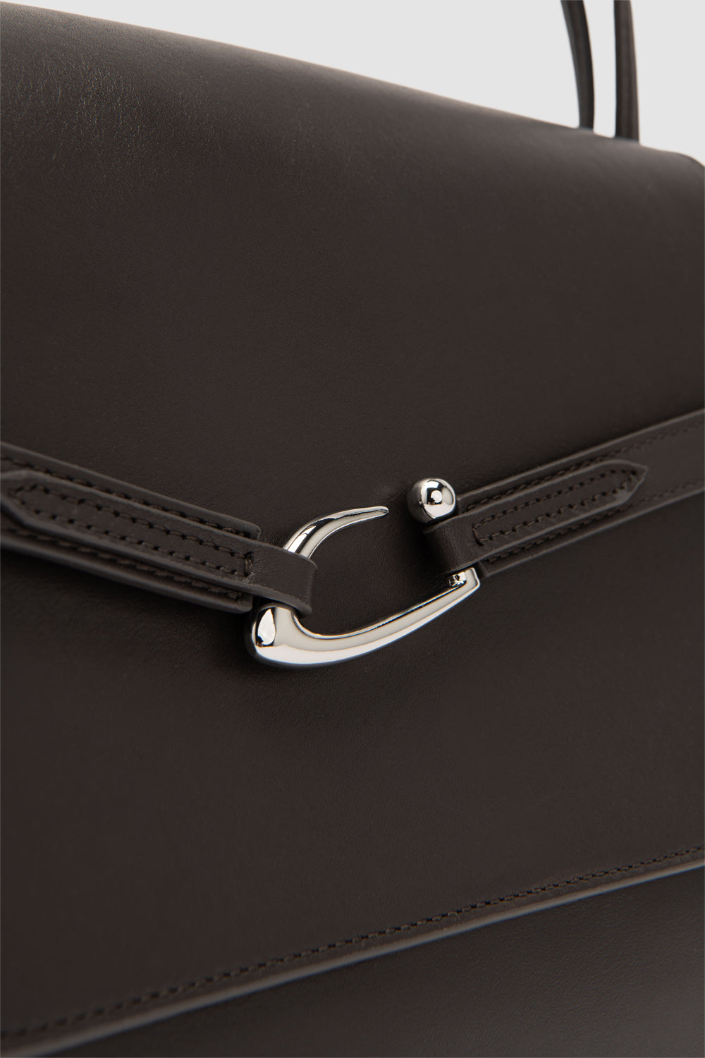Cora Ristretto Nappa Leather Shoulder Bag