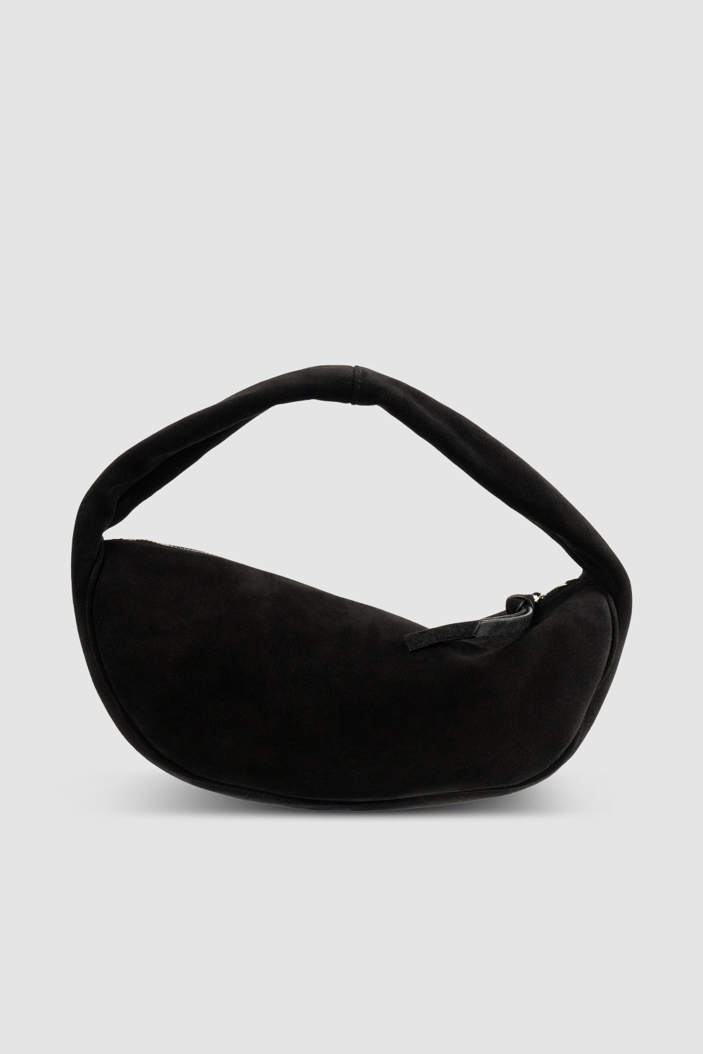 Cush Black Suede Leather Shoulder Bag