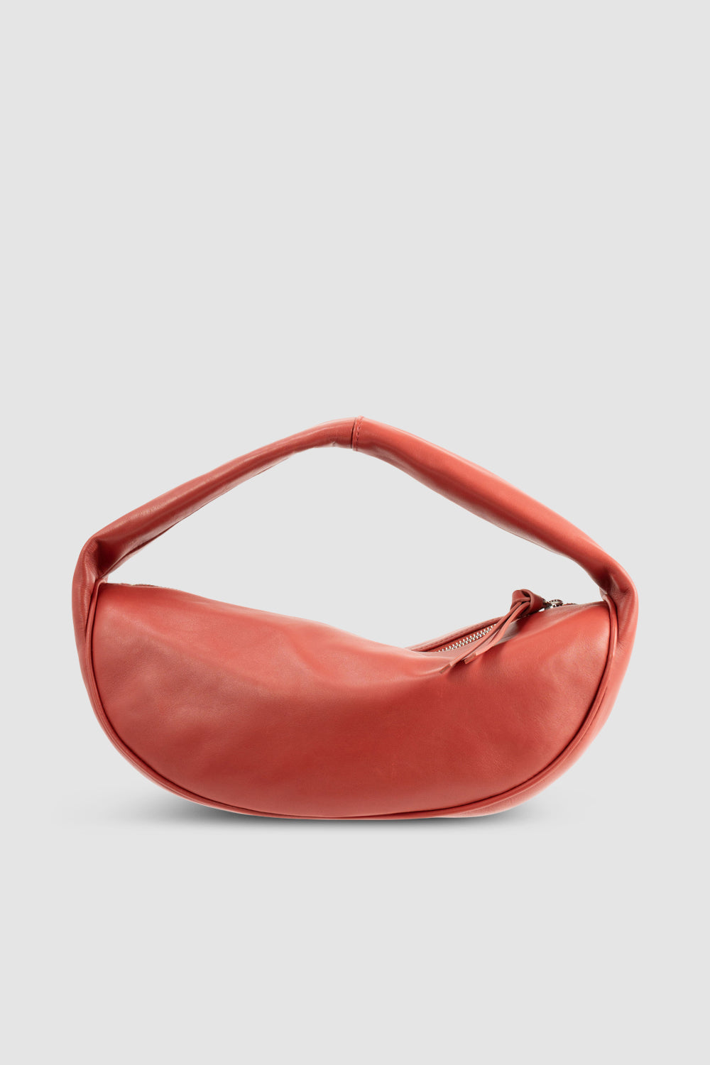 Cush Blood Red Nappa Leather Shoulder Bag