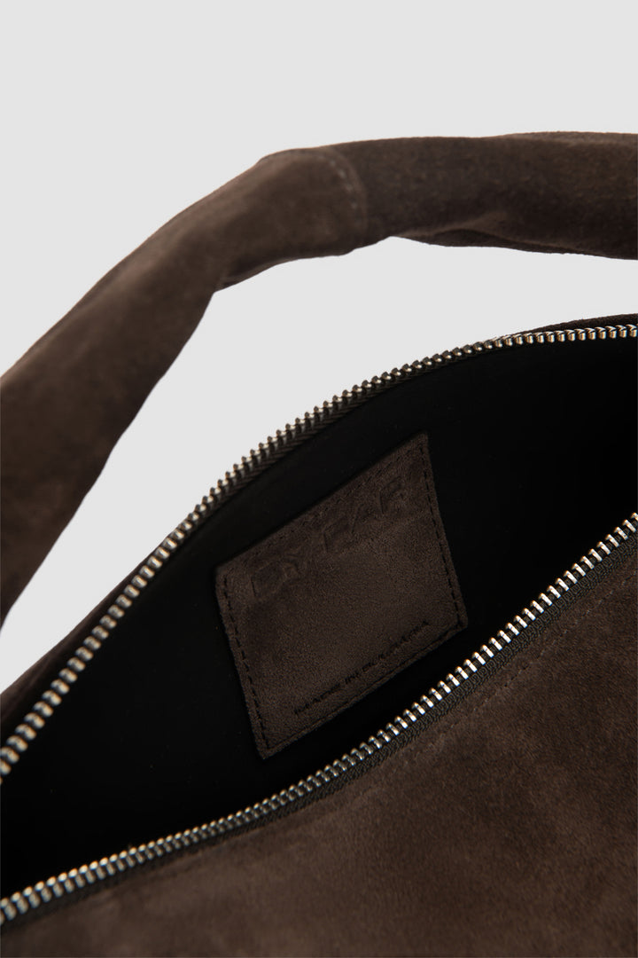 Cush Ristretto Suede Leather Shoulder Bag