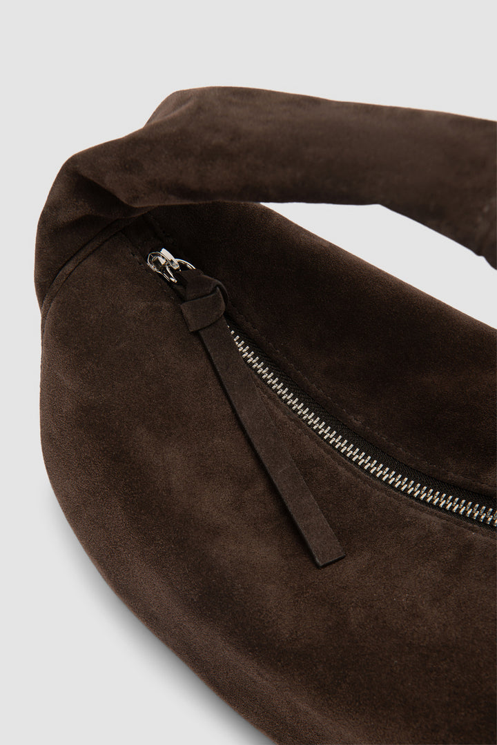 Cush Ristretto Suede Leather Shoulder Bag