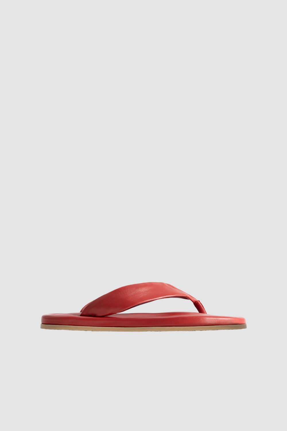 Dasha 2.0 Blood Red Nappa Leather Flip-Flop Sandal