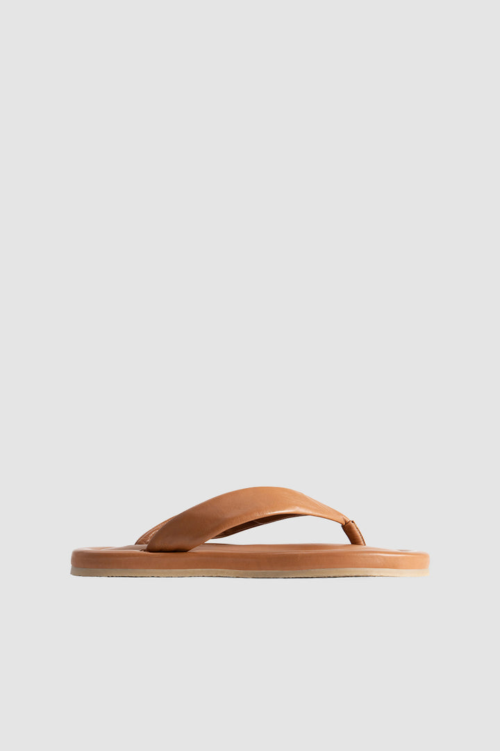 Dasha 2.0 Summer Tan Nappa Leather Flip-Flop Sandal