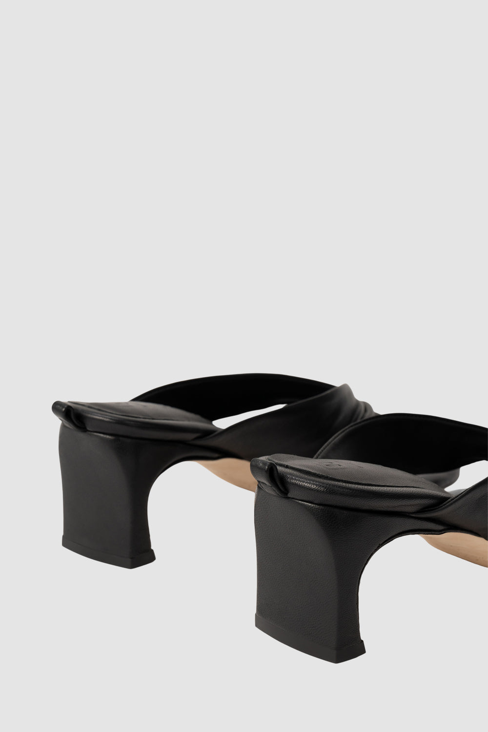 Dasha Heel Black Nappa Leather