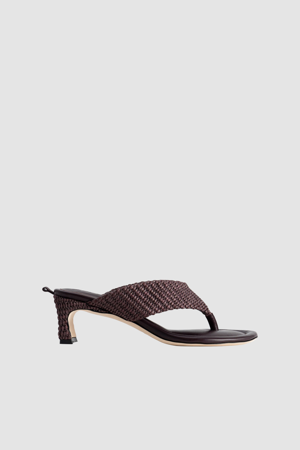 Dasha Heel Grape Raffia