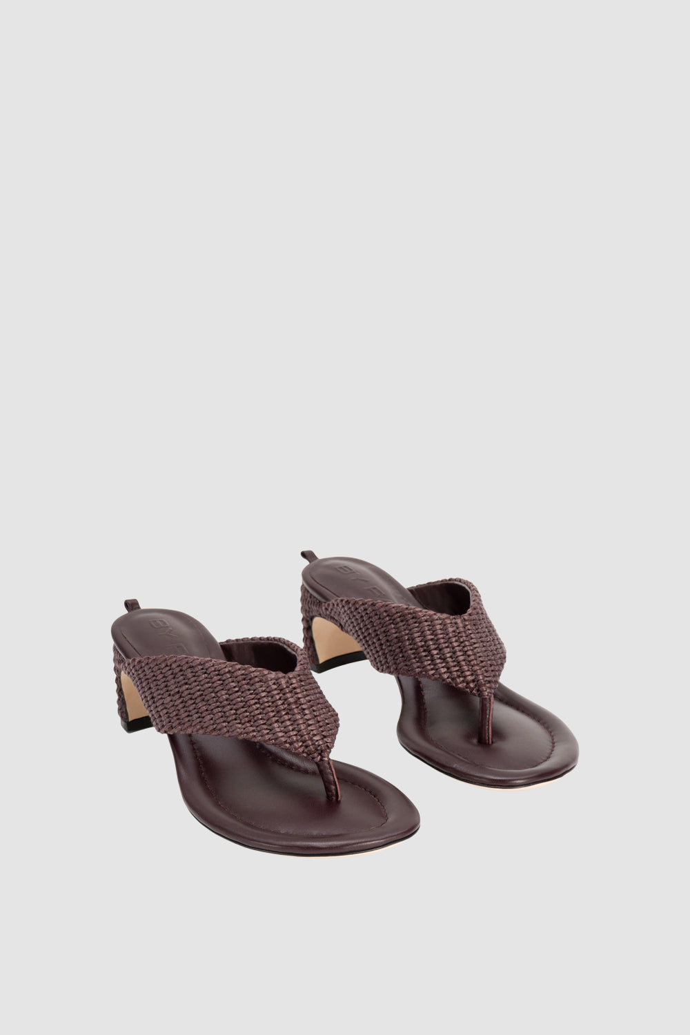 Dasha Heel Grape Raffia