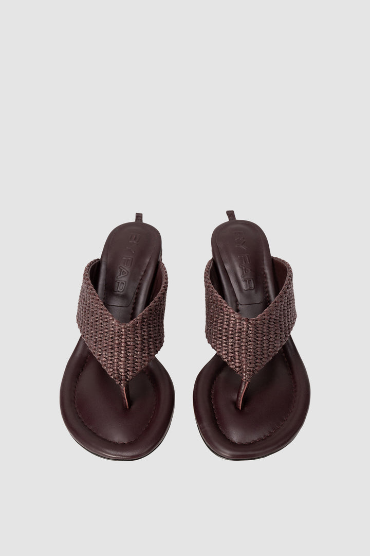 Dasha Heel Grape Raffia