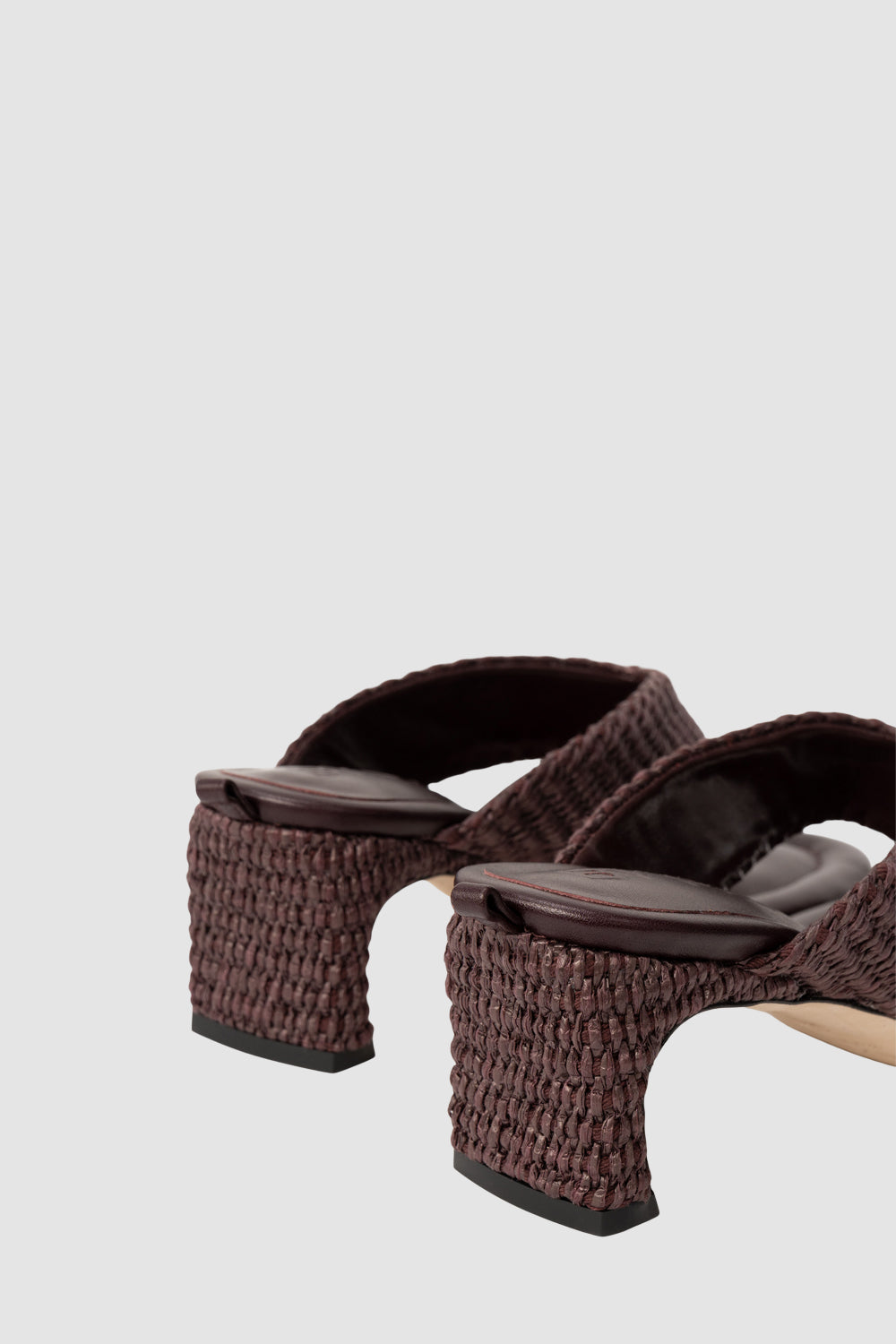 Dasha Heel Grape Raffia