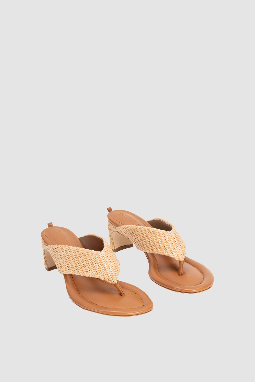 Dasha Heel Natural Raffia