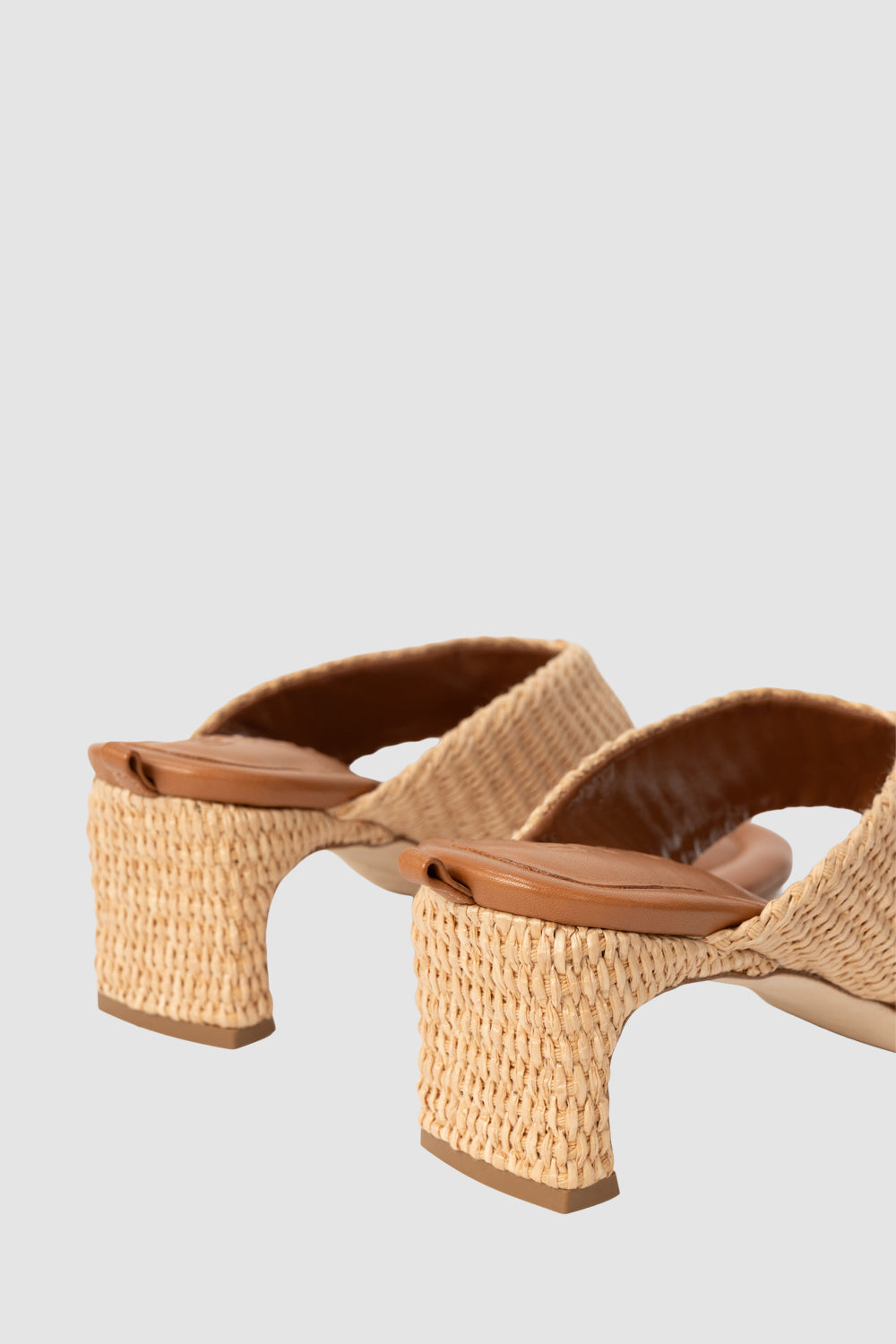Dasha Heel Natural Raffia