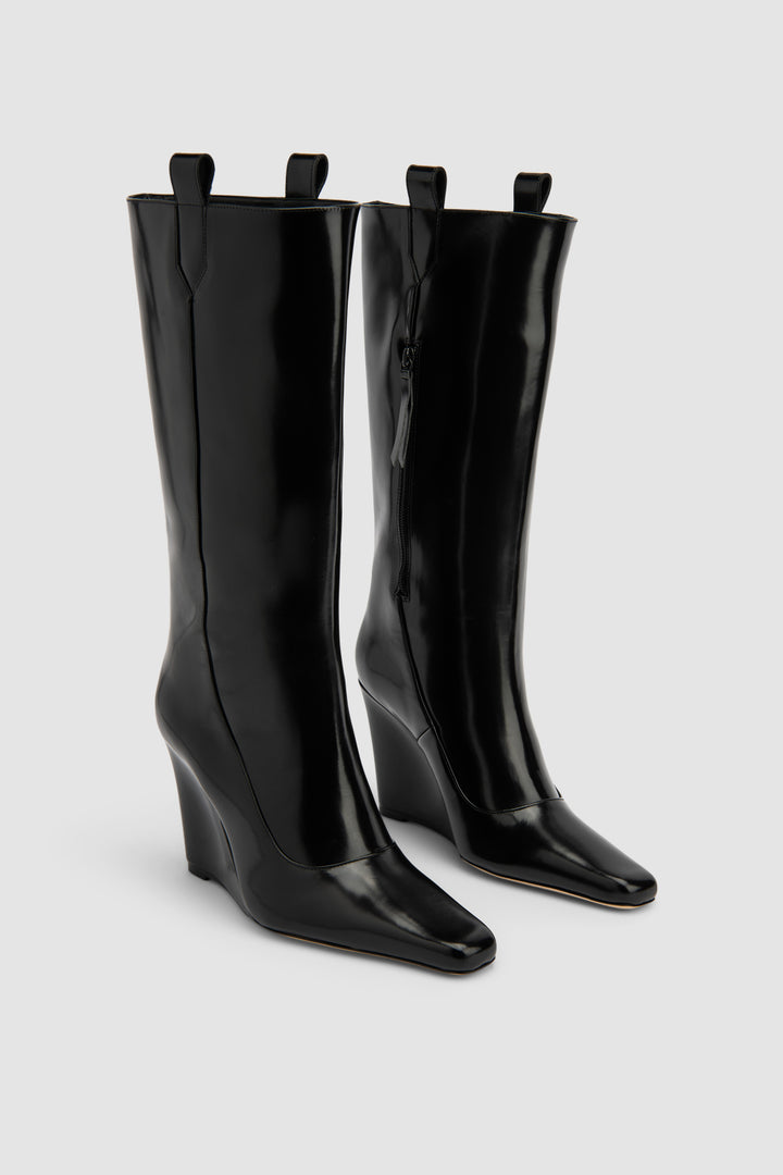 Drama Semi Patent Knee-High Boot