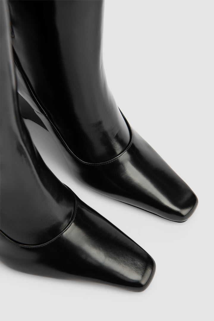 Drama Semi Patent Knee-High Boot