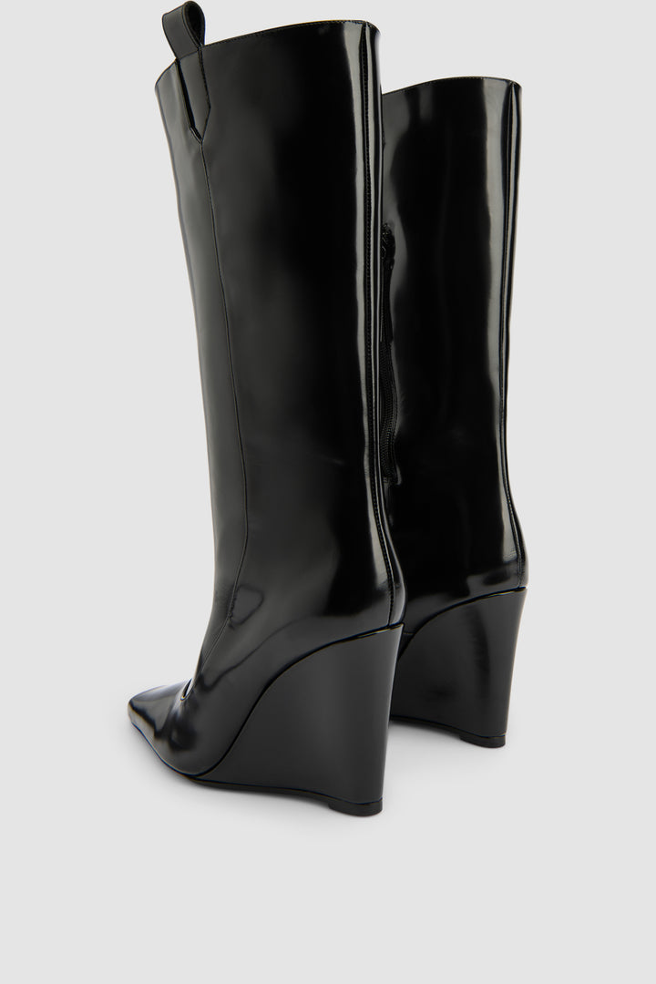 Drama Semi Patent Knee-High Boot