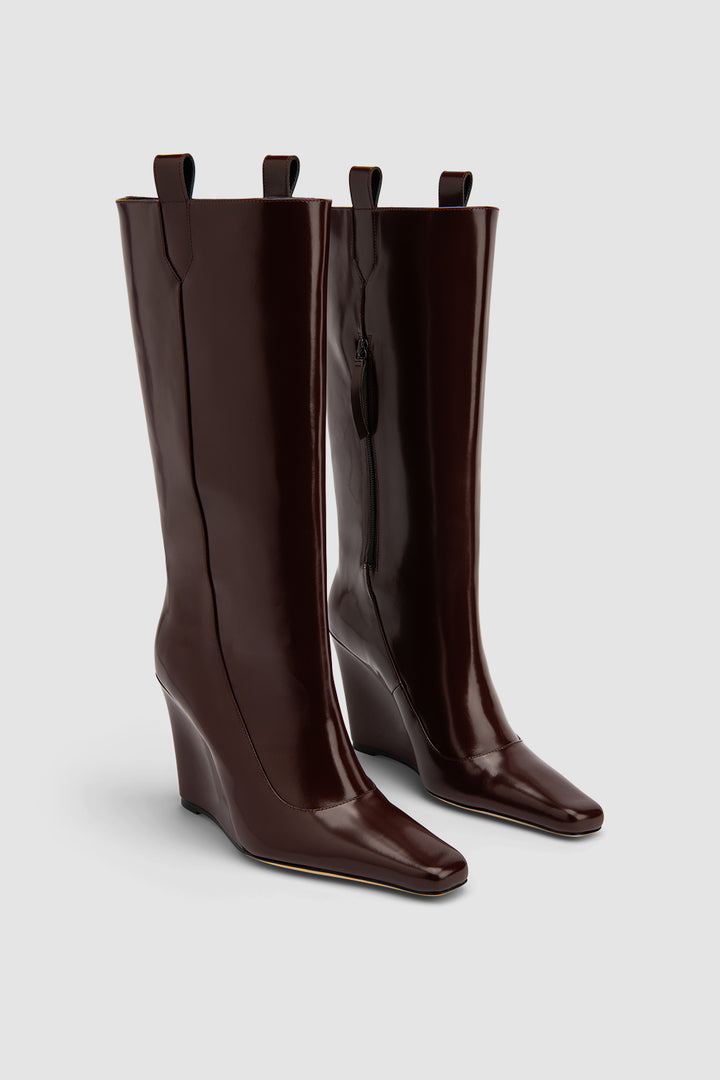 Drama Semi Patent Knee-High Boot