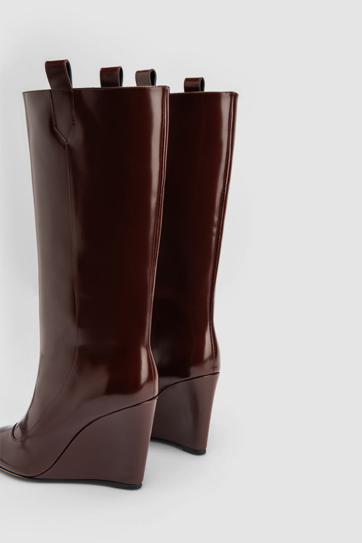 Drama Semi Patent Knee-High Boot