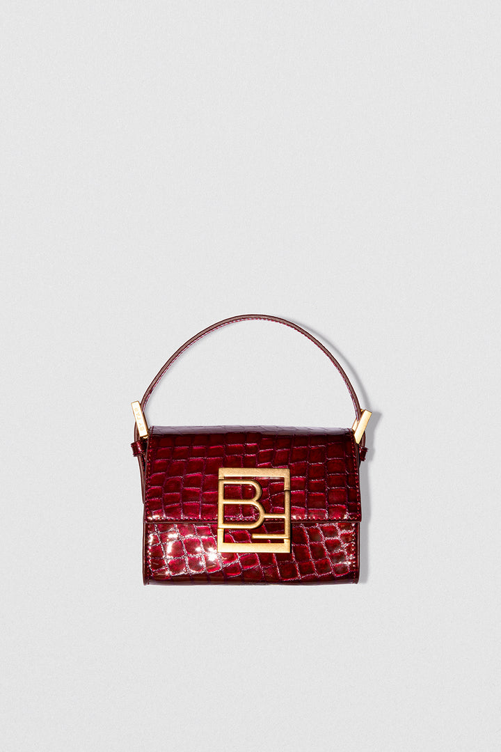 Fran Autumn Glossy Croco Embossed Leather