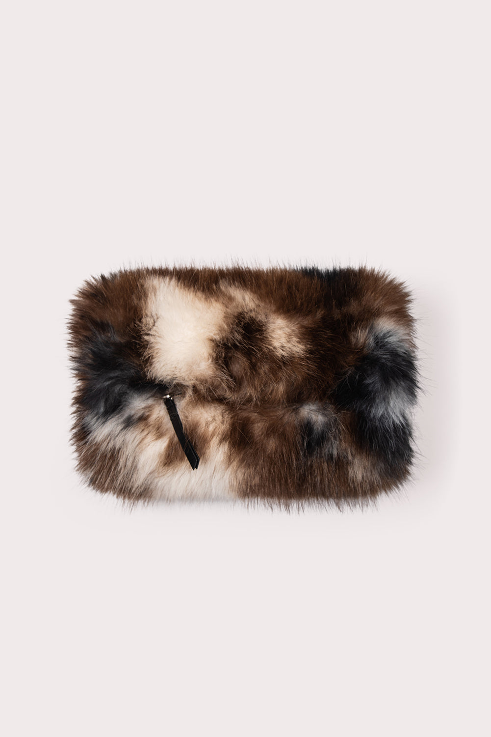 Fletcher Muff Cow-Print Faux Fur