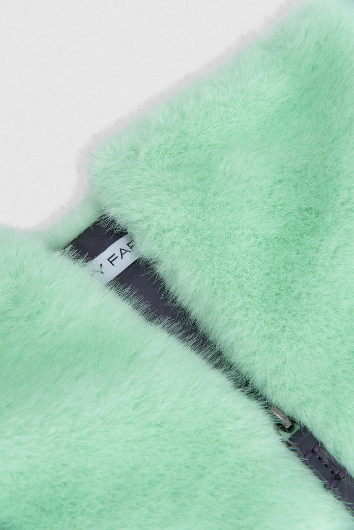 Fletcher Neck Warmer Mint Faux Fur