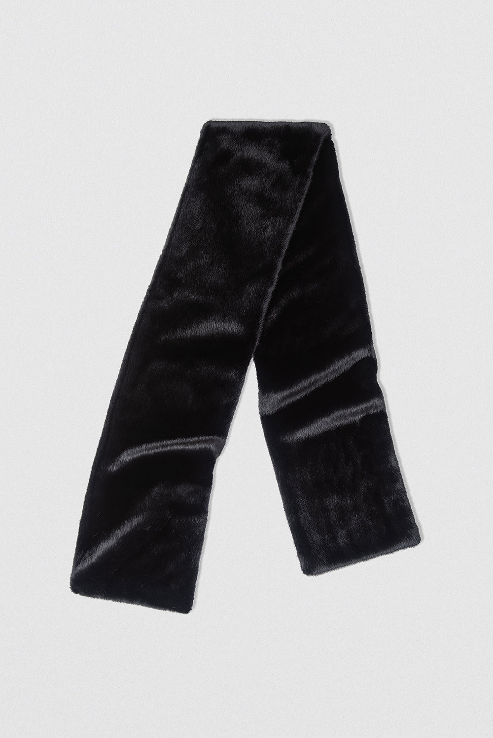 Fletcher Scarf Black Faux Fur