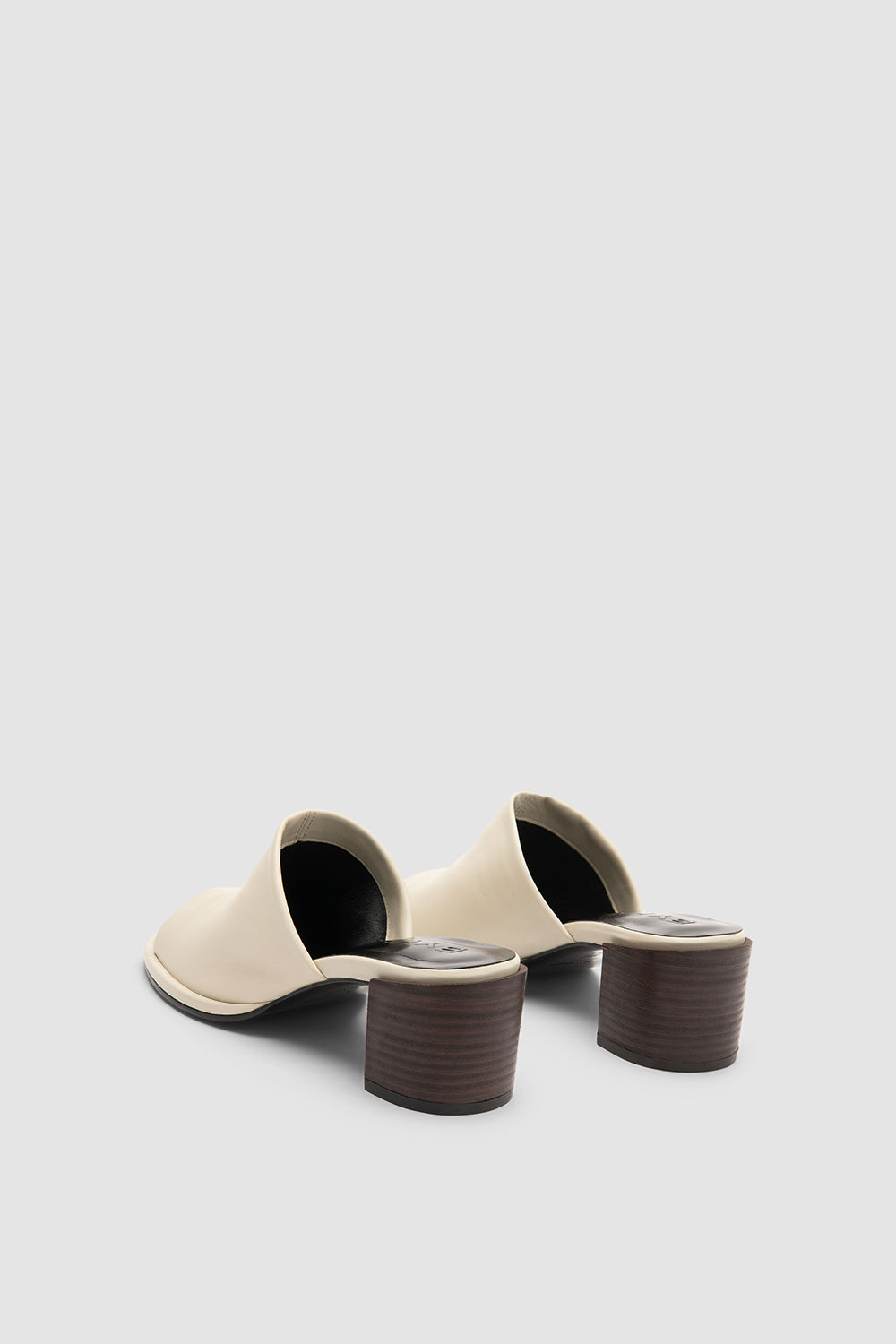 Francisco Limewash and Ristretto Leather Mule