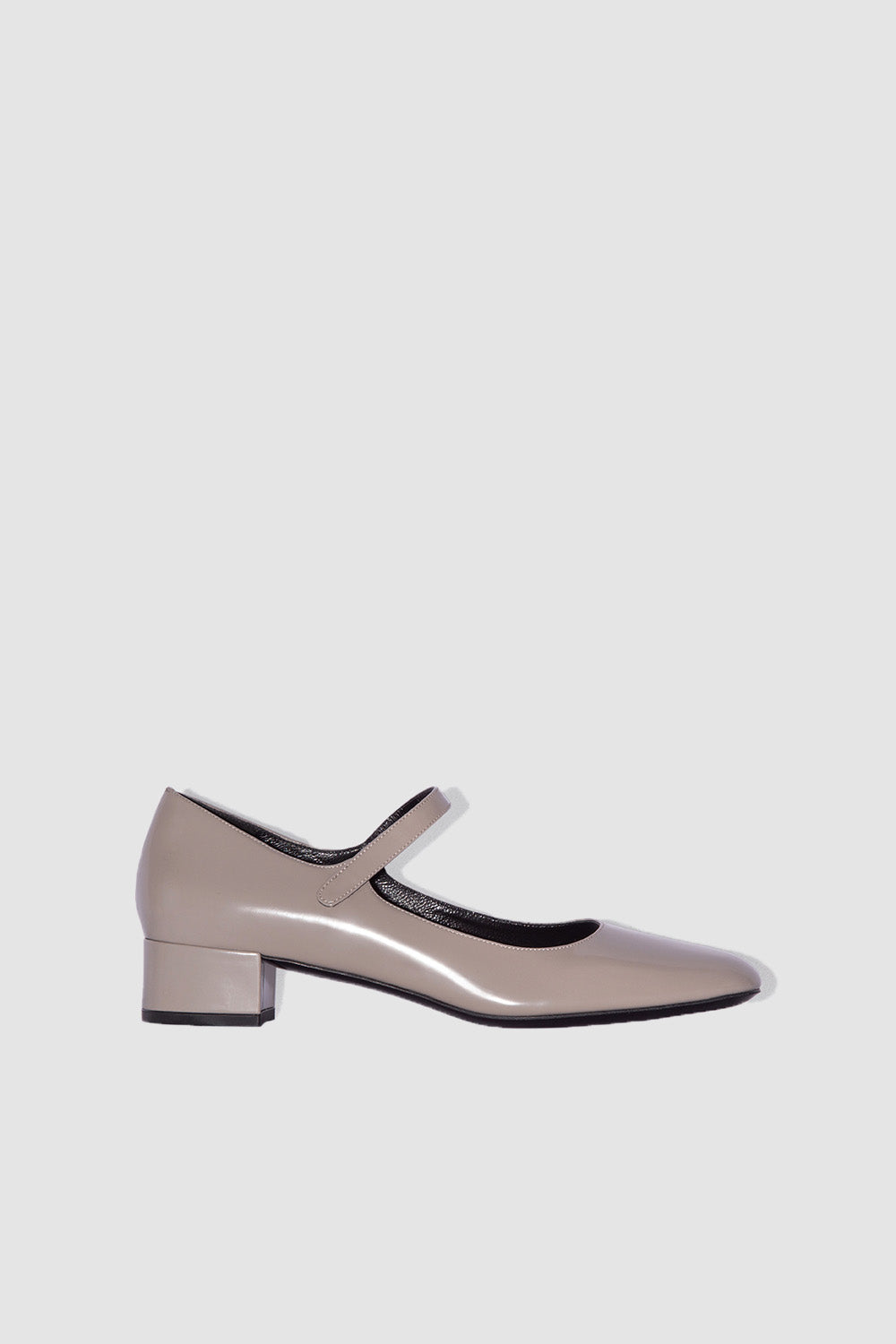 by far Ginny Fawn Semi Patent Leather Mary Jane Pump
