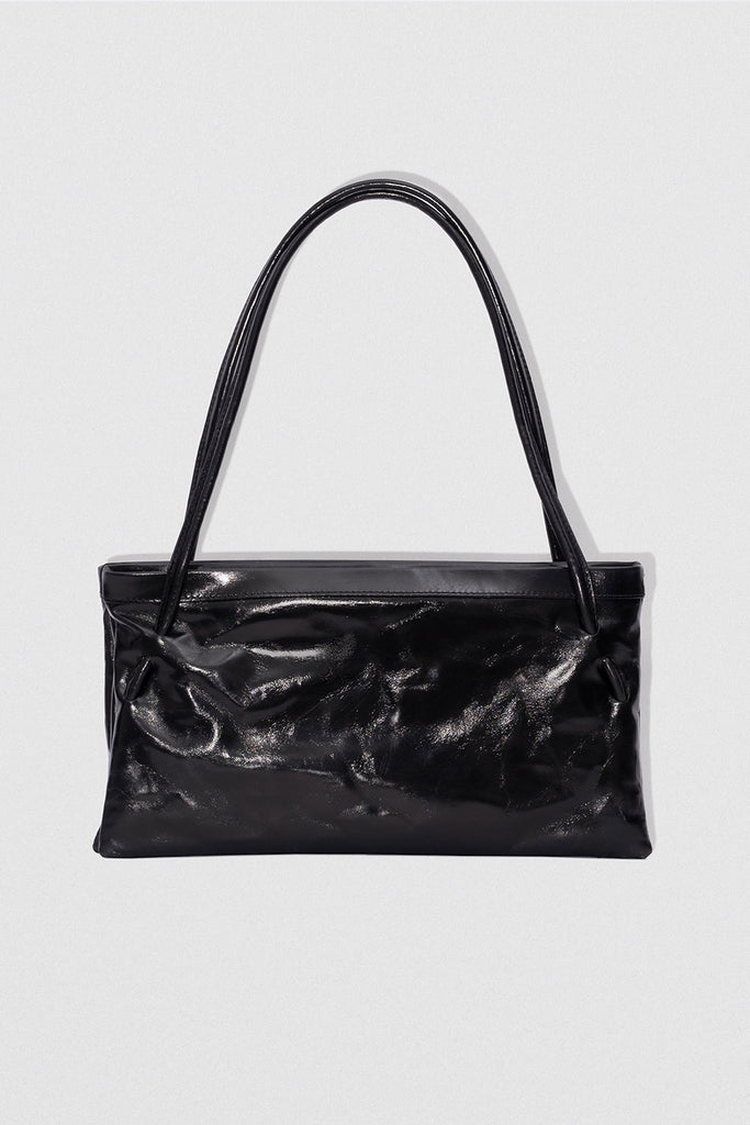 バッグ PARANOID Leather Piping Hand Bag HANNAH_BlackCreasedCalfLeather