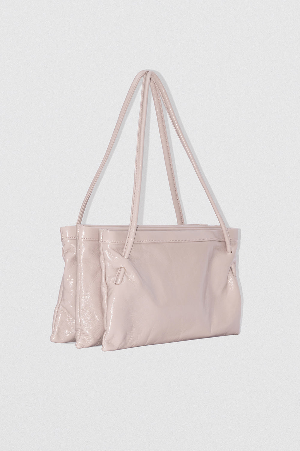 Hannah Fossil Glossed Nappa Leather Shoulder Bag