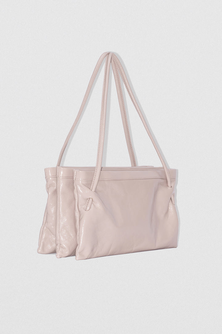 Hannah Fossil Glossed Nappa Leather Shoulder Bag