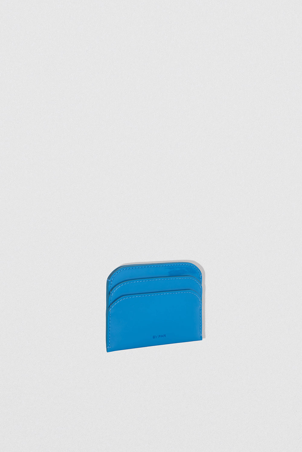 Horizon Card Holder Cerulean Patent Leather