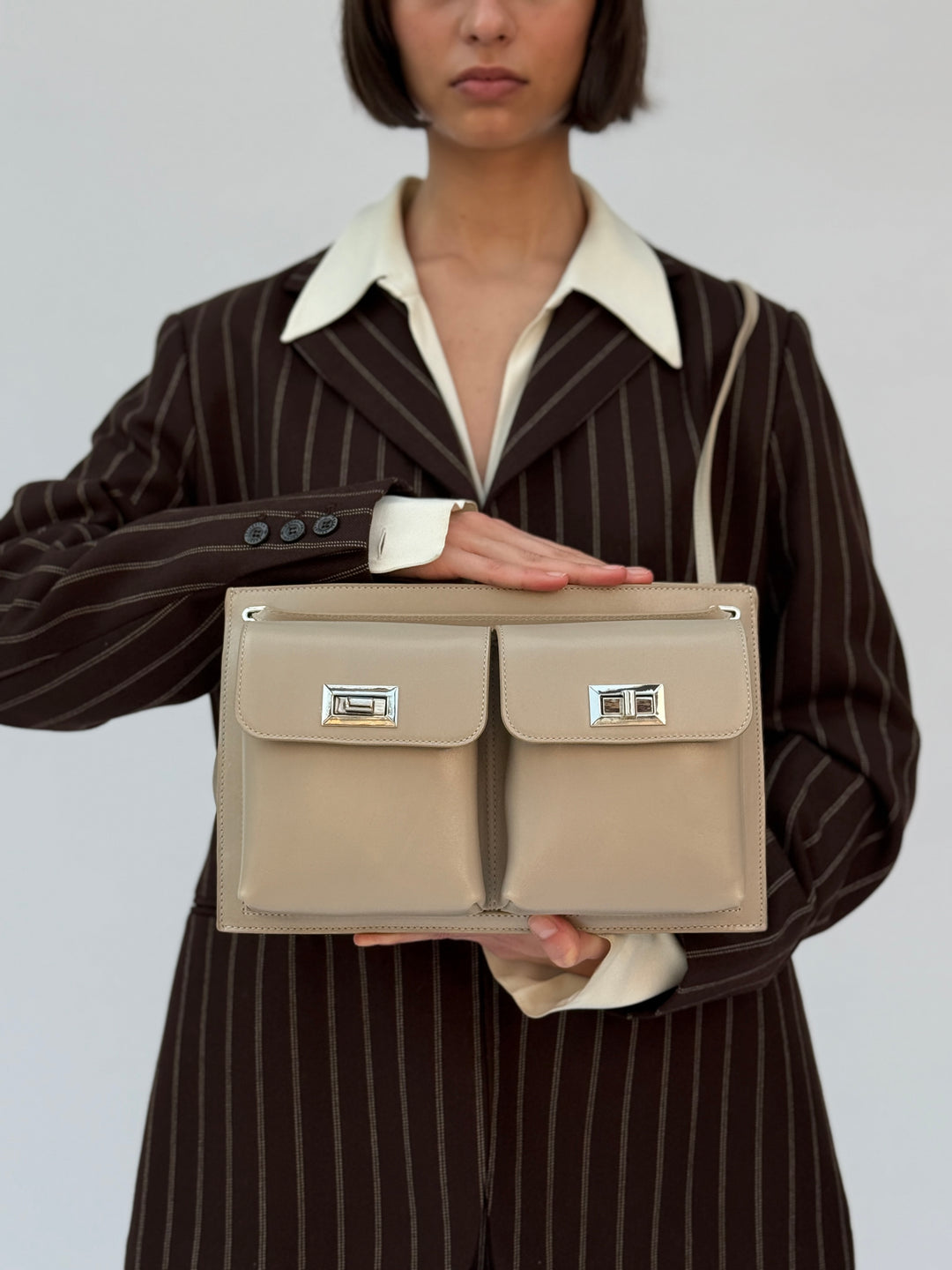 Billy Tote Dryland Creased Calf Leather Shoulder Bag