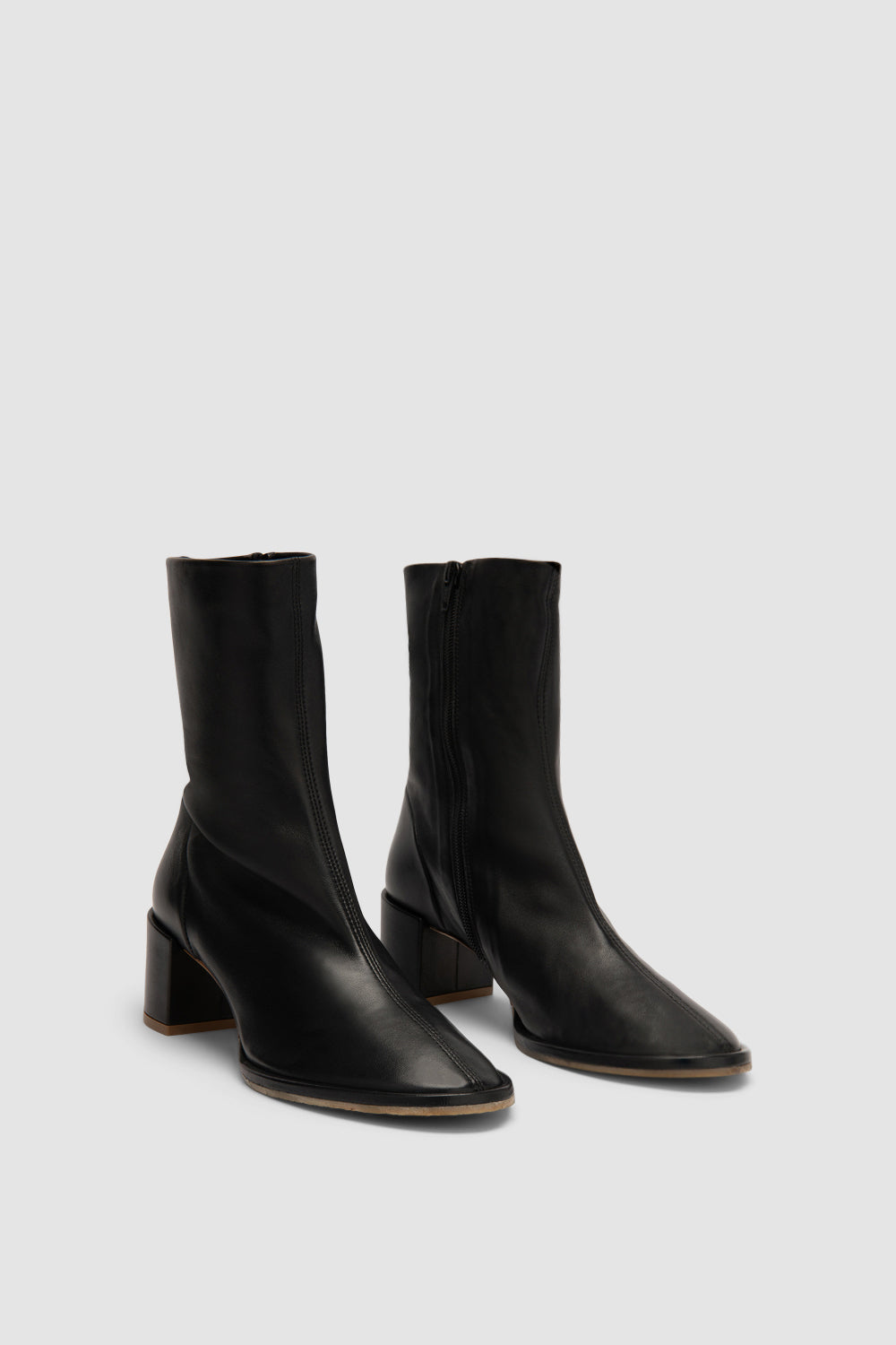 Josiah Black Lamb Nappa Leather Ankle Boot