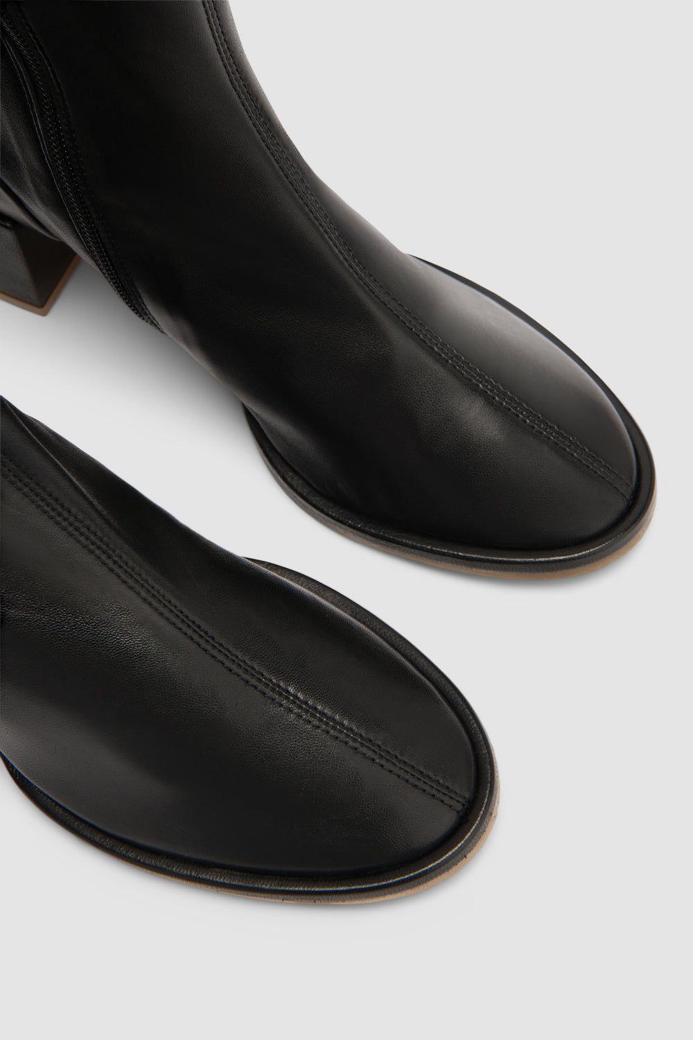 Josiah Black Lamb Nappa Leather Ankle Boot