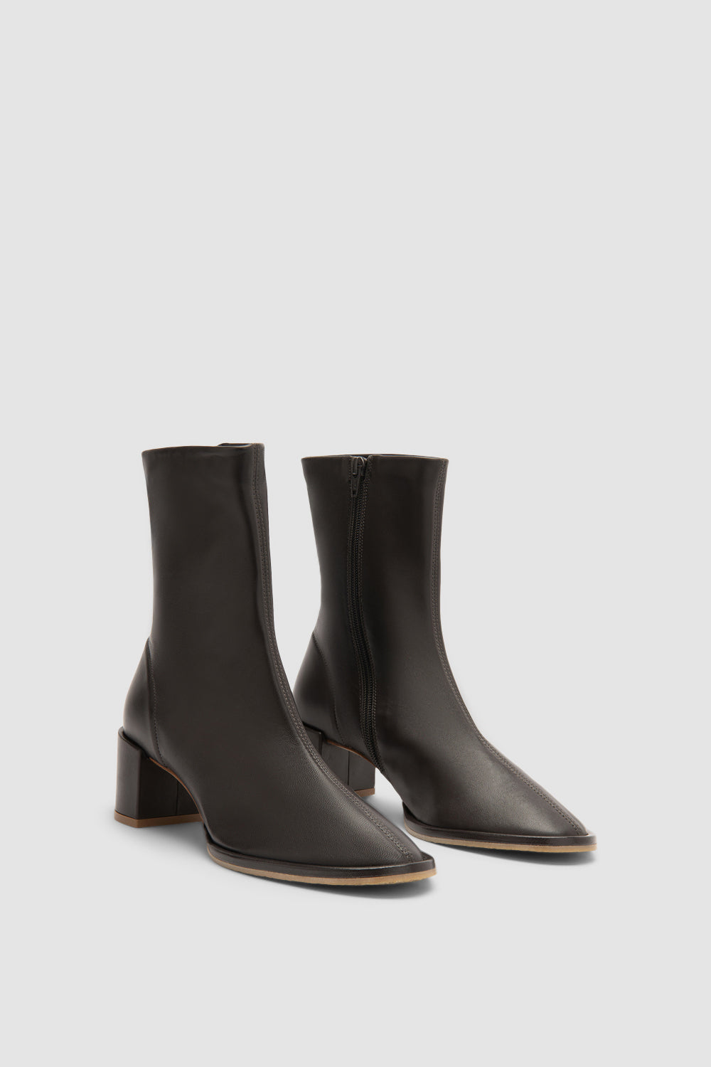 Josiah Ristretto Lamb Nappa Leather Ankle Boot