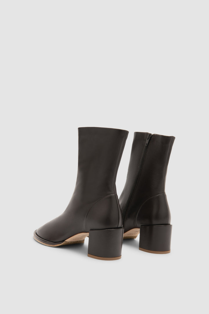 Josiah Ristretto Lamb Nappa Leather Ankle Boot