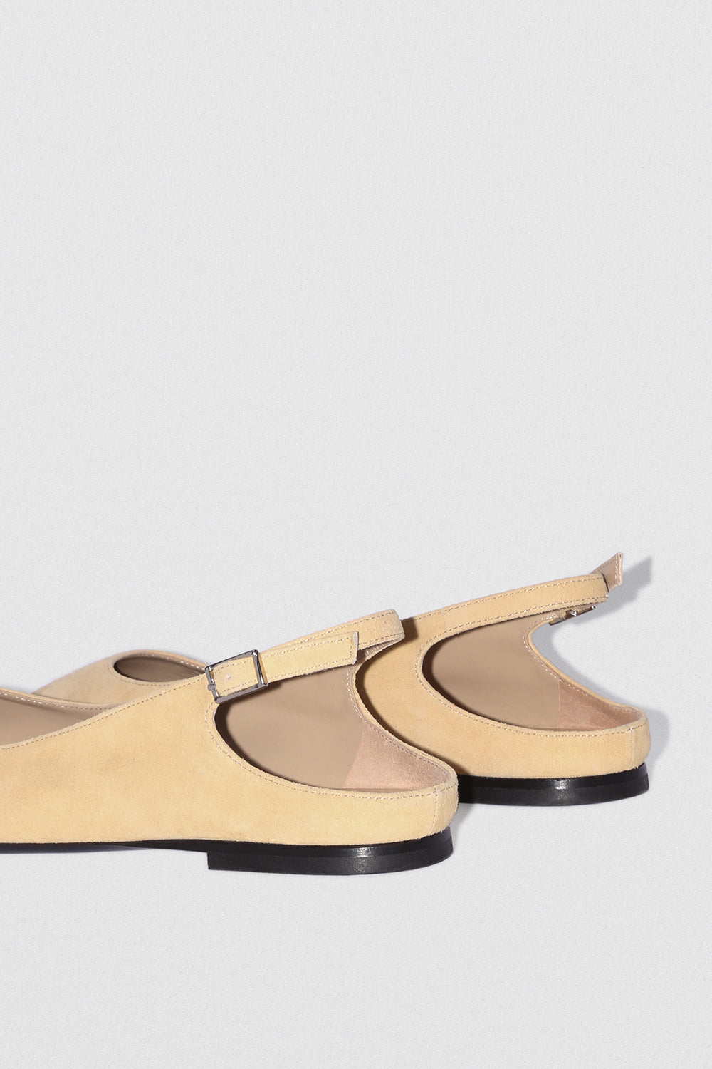 Koyna Reed Kid Suede Leather Slingback Flat