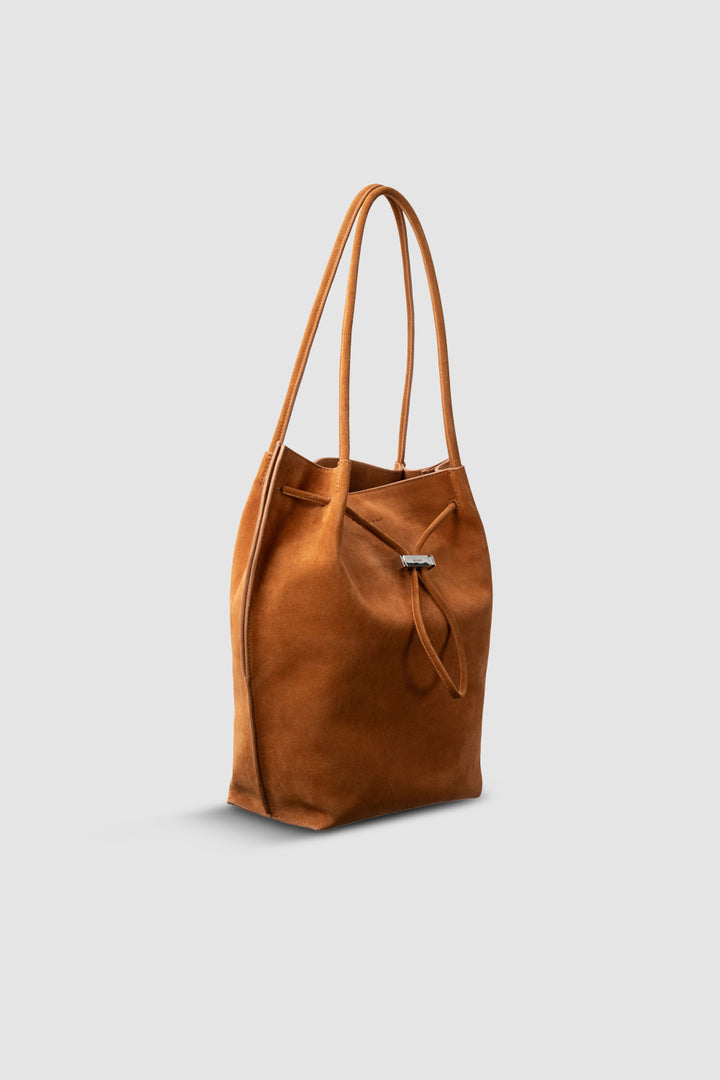Kayla Summer Tan Suede Leather Shoulder Bag