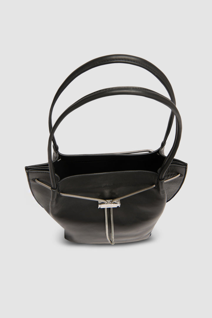 Kayla Black Nappa Leather Shoulder Bag