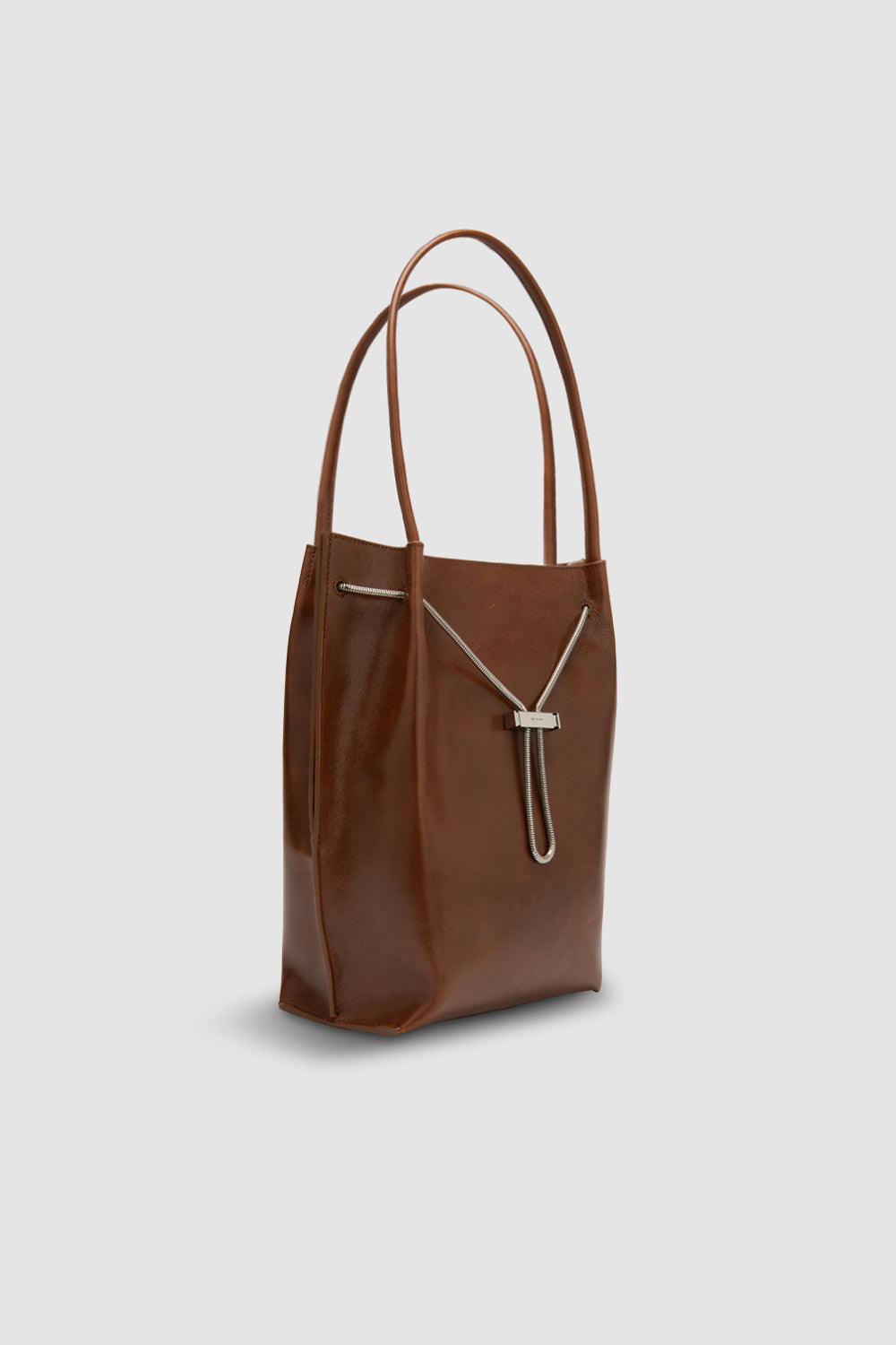 Kayla Tan Distressed Leather Shoulder Bag