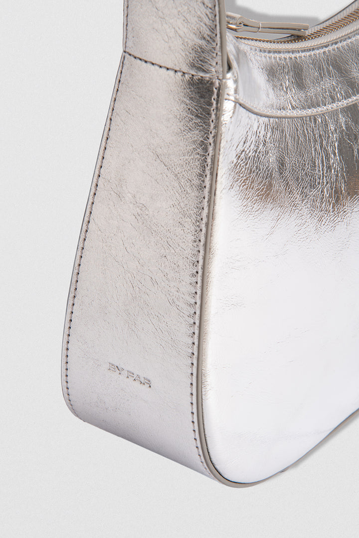 Kiki Silver Metallic Leather